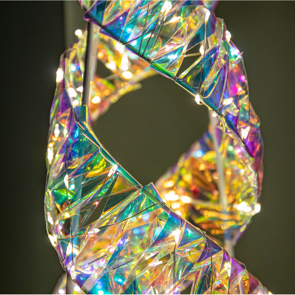 Samuel Alexander 400 Warm White LED Iridescent Shimmer Spiral Christmas Tree Decoration 3ft Image 4