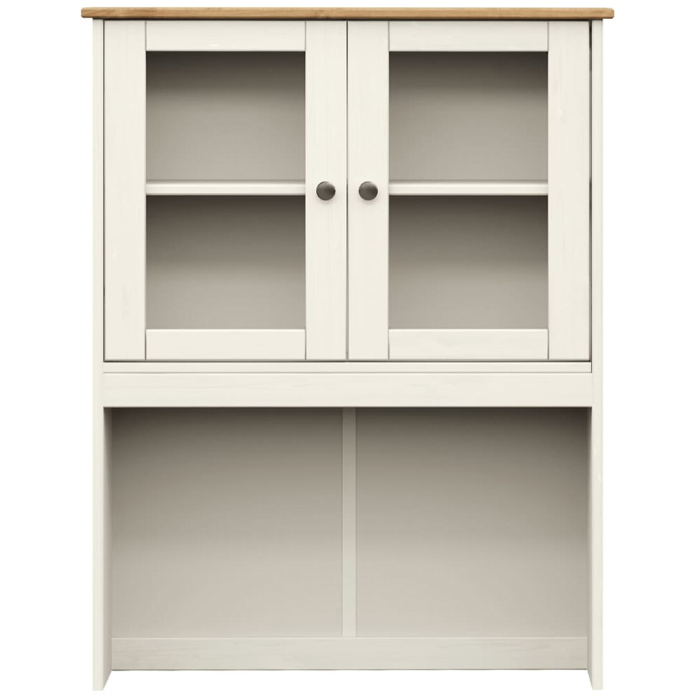 vidaXL Vigo 3 Door 3 Drawer White Solid Pine Wood Highboard Image 9