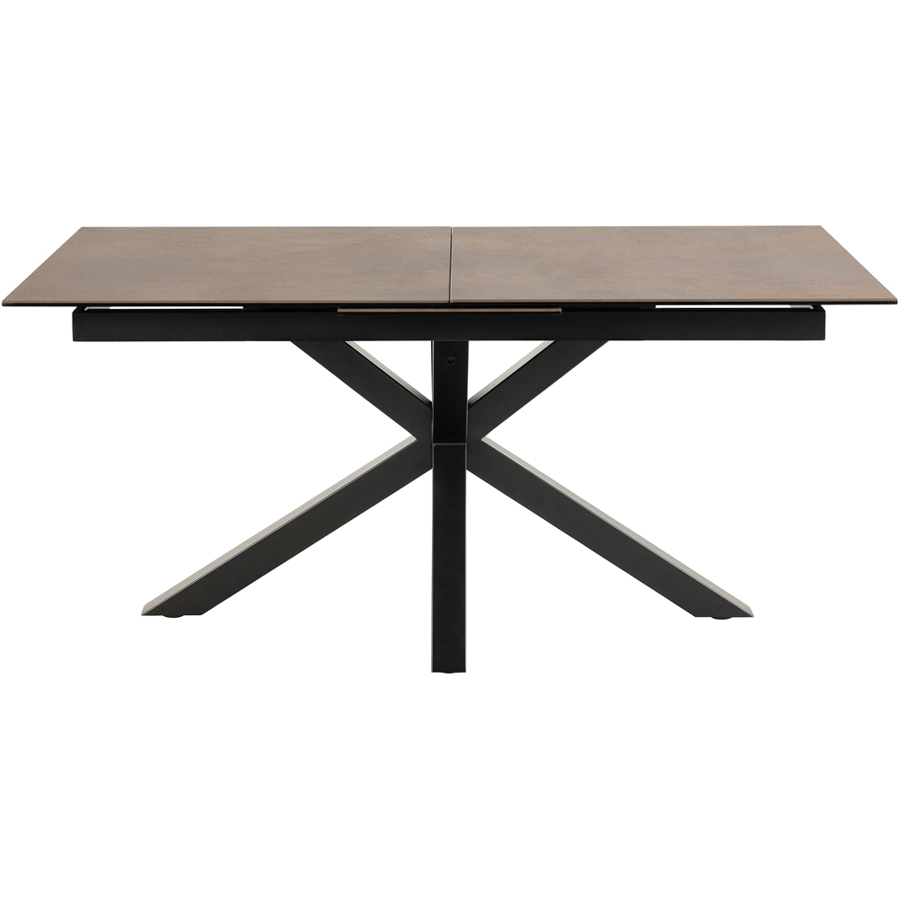 Florence Heaven Ceramic 8 Seater Extendable Dining Table Rusty Brown Image 3