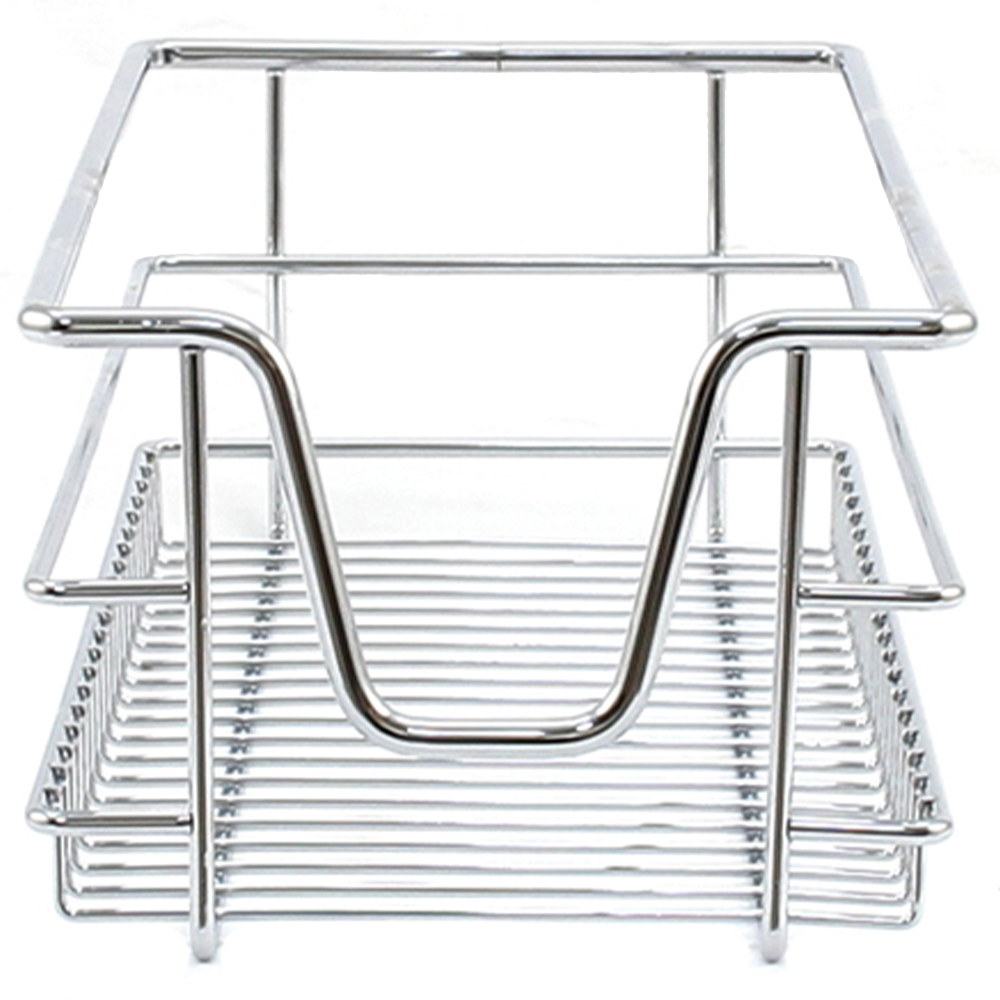 Kukoo Silver Chrome Coated Steel Kitchen Basket 3 pack Image 3