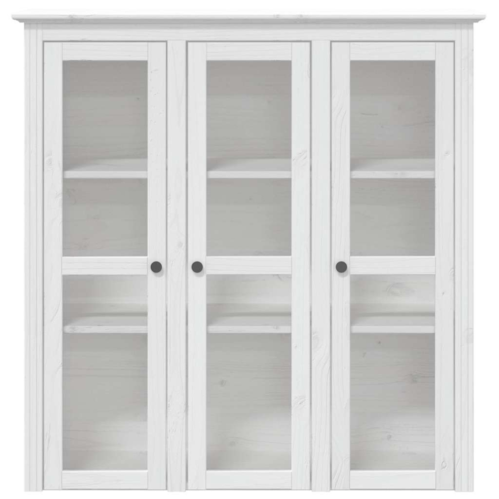 vidaXL 6 Door 3 Drawer White Pine Wood Highboard Image 4
