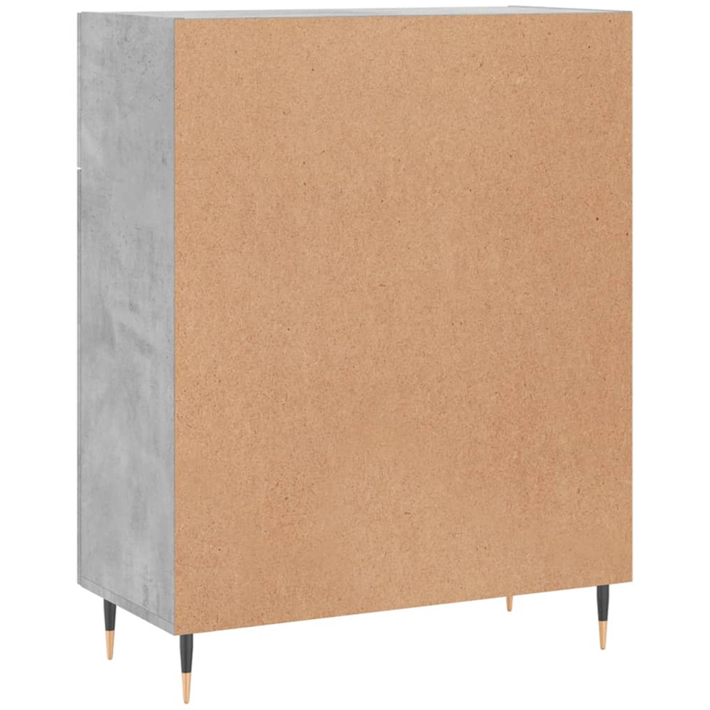 vidaXL 2 Door 2 Drawer Concrete Grey Wooden Sideboard Image 8