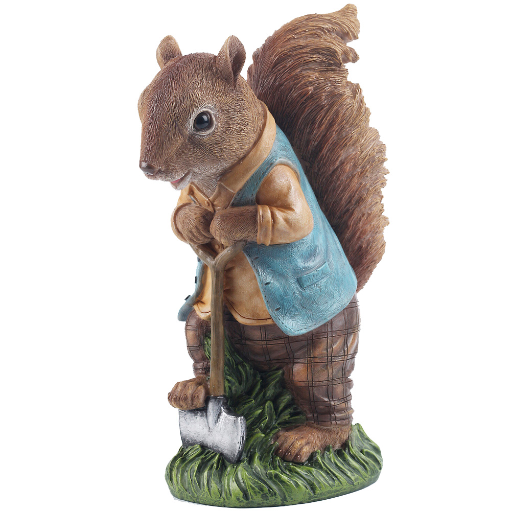 Squirrel Gardening Ornament Image