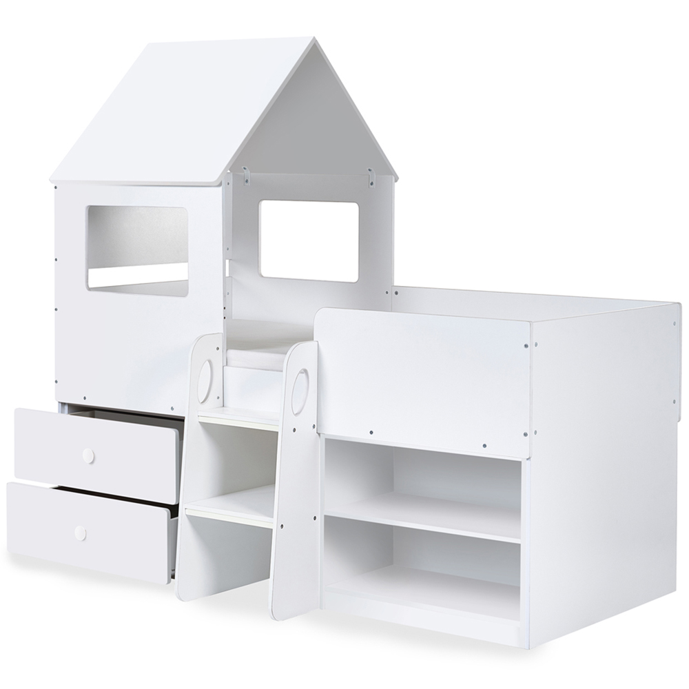 Julian Bowen Orpheus All White Mid Sleeper with Storage Image 3