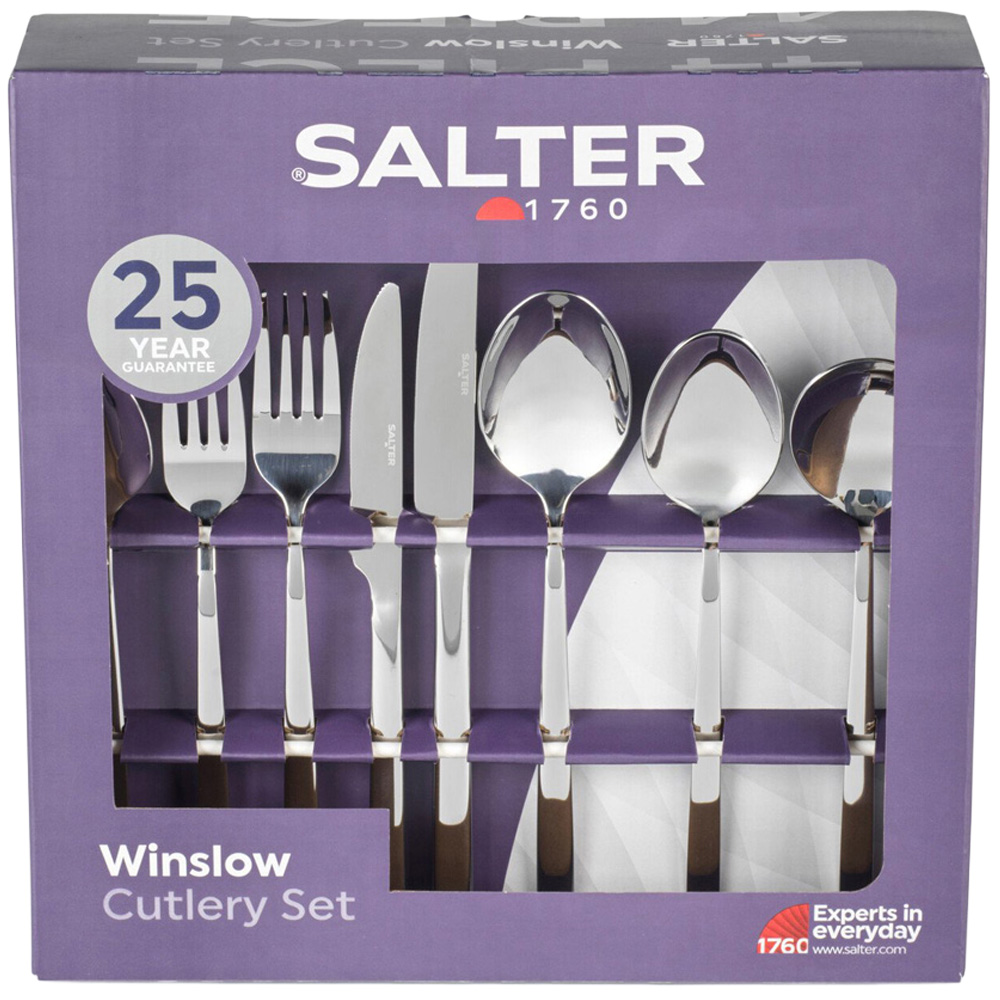 Salter Winslow 44 Piece Cutlery Set - Silver Image 1