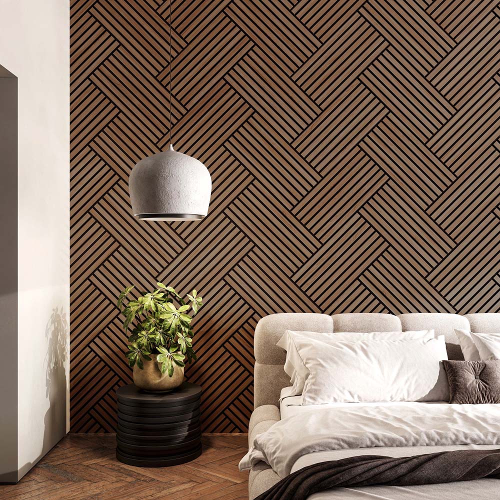 Wallsupply UltrAcoustic Eco Wallnut Acoustic Wall Panel 6 Pack Image 5