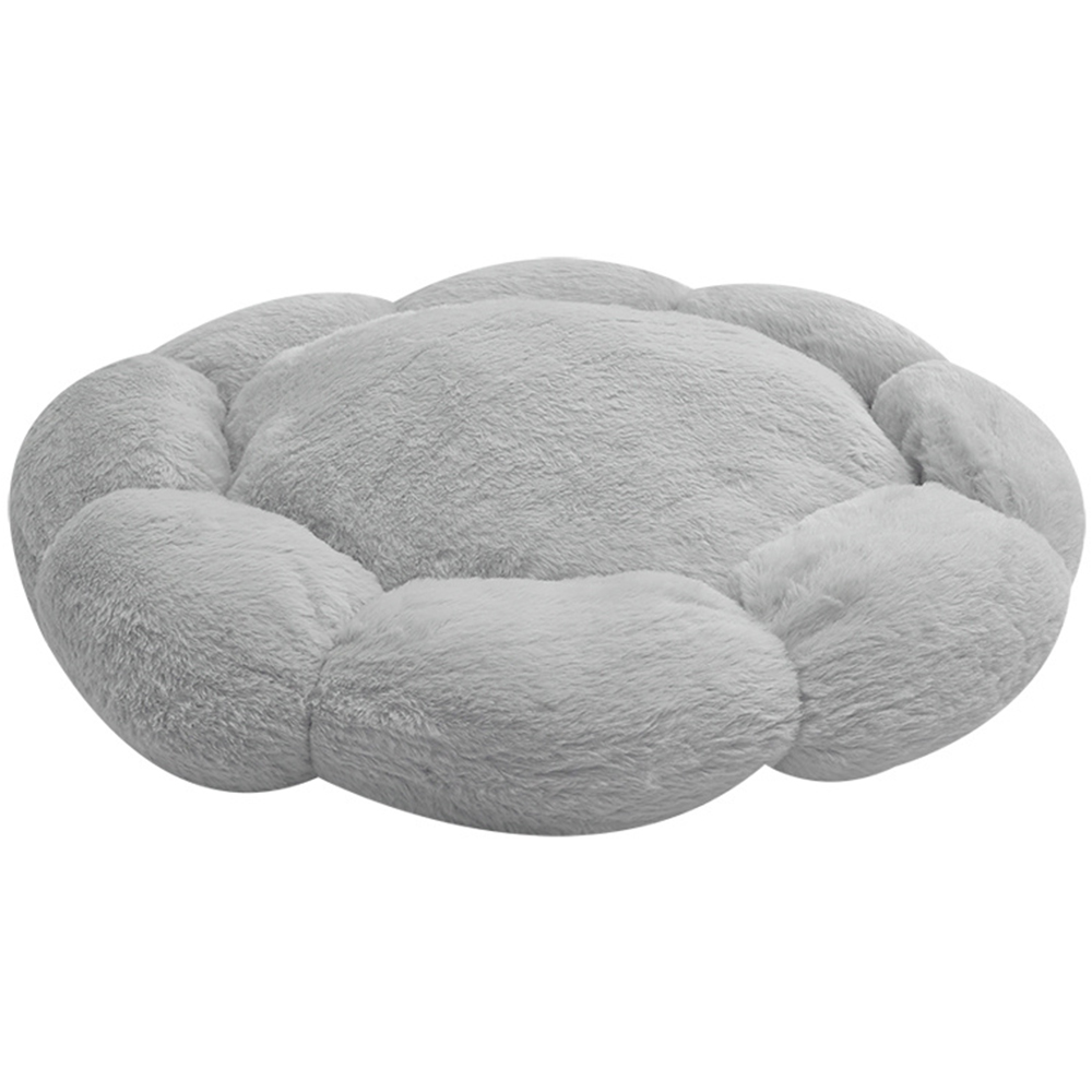 H&O Direct Grey Flower Shaped Pet Bed Image 1