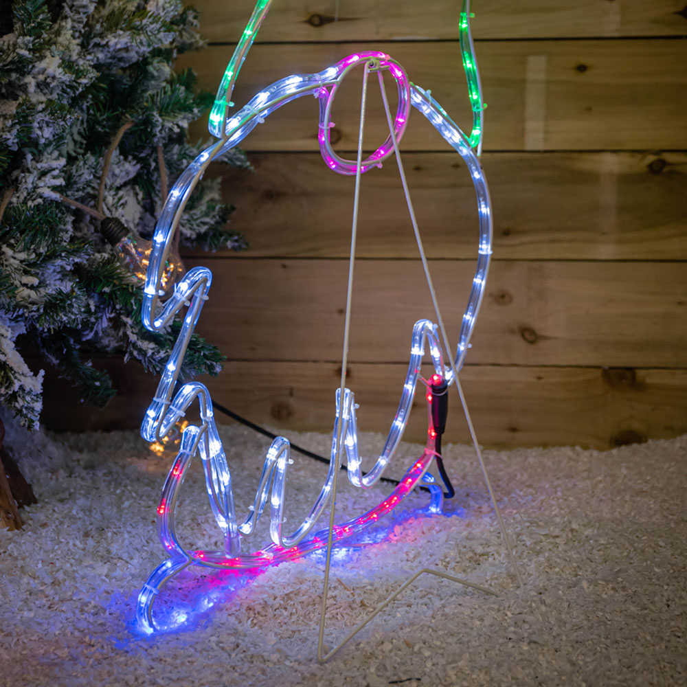 Samuel Alexander 132 Multicolour LED Standing Gnome Rope Light 91cm Image 5
