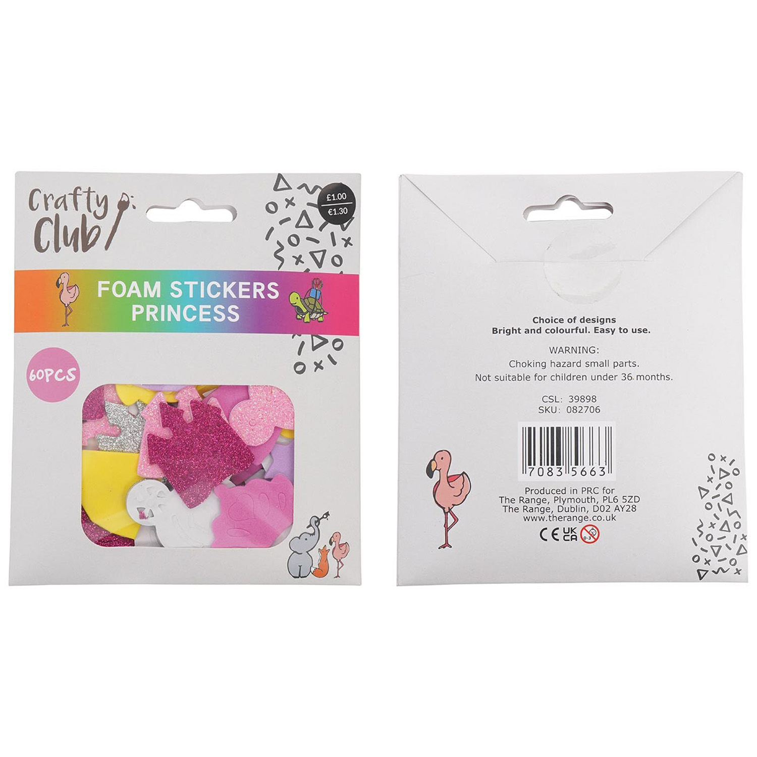 Crafty Club Foam Stickers Dinosaur or Princess Image 2
