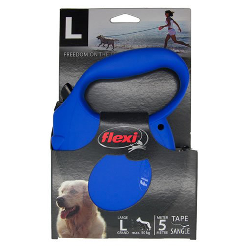 Single Flexi Large Dogs Retractable Tap Lead 5m in Assorted styles Image 3