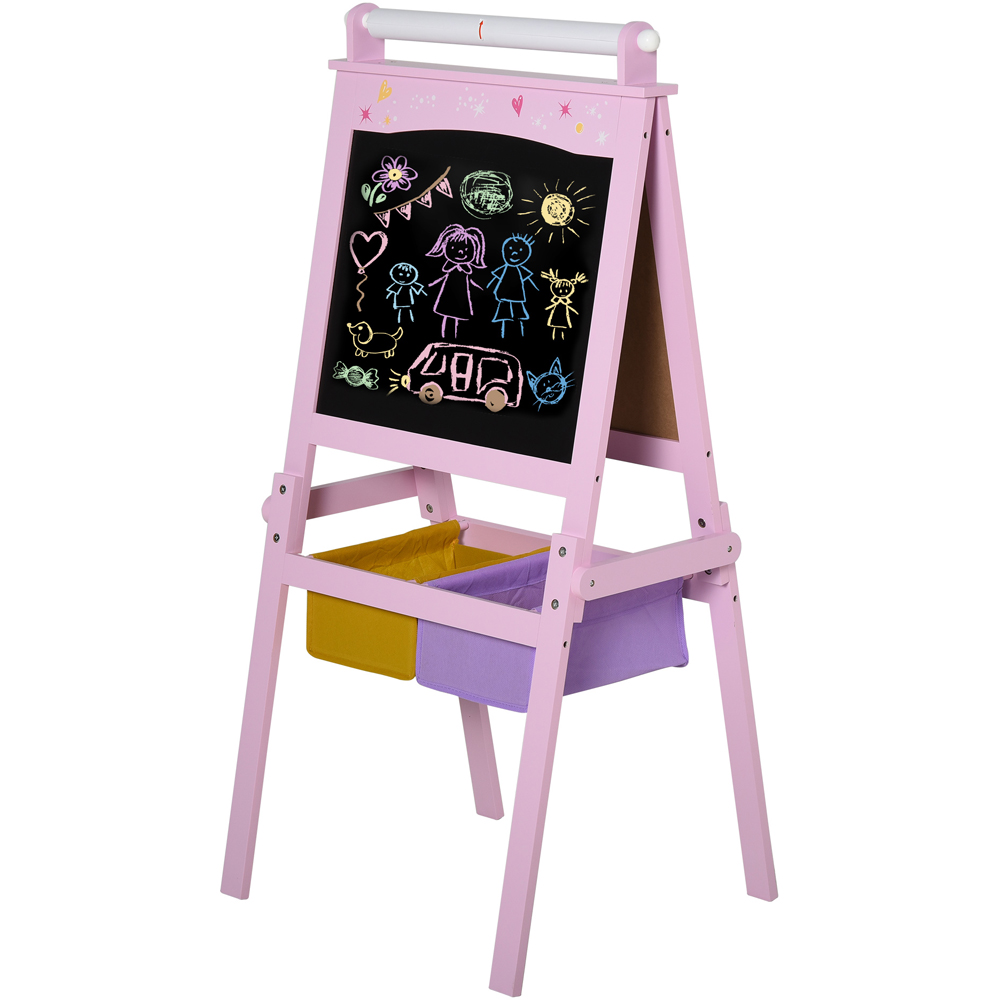 Tommy Toys Kids Wooden Art Easel with Paper Roll Image 3