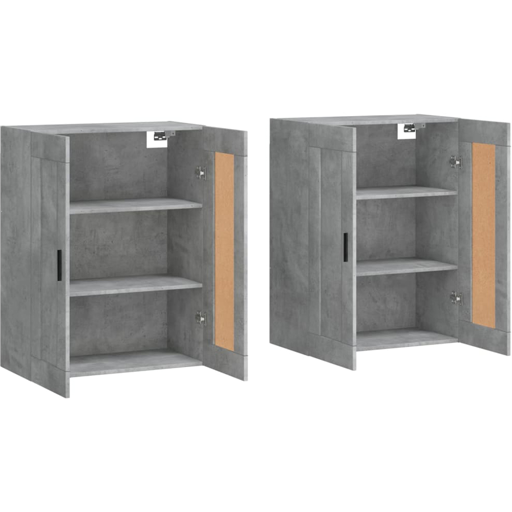vidaXL 2 Door Concrete Grey Wall Mounted Cabinet Set of 2 Image 4