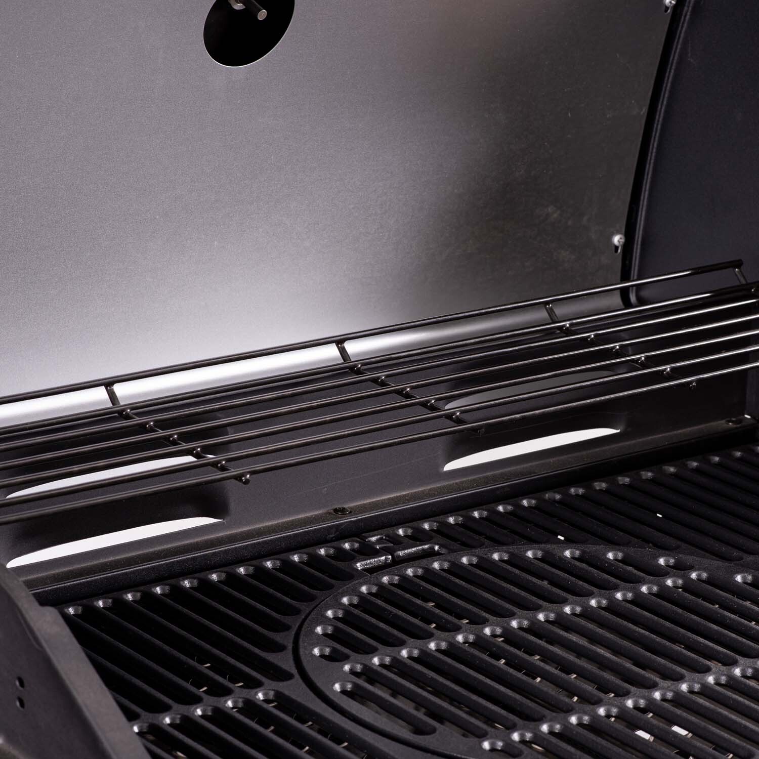 Outback Saturn Pro Blue and Silver 4 Burner Gas BBQ Image 19