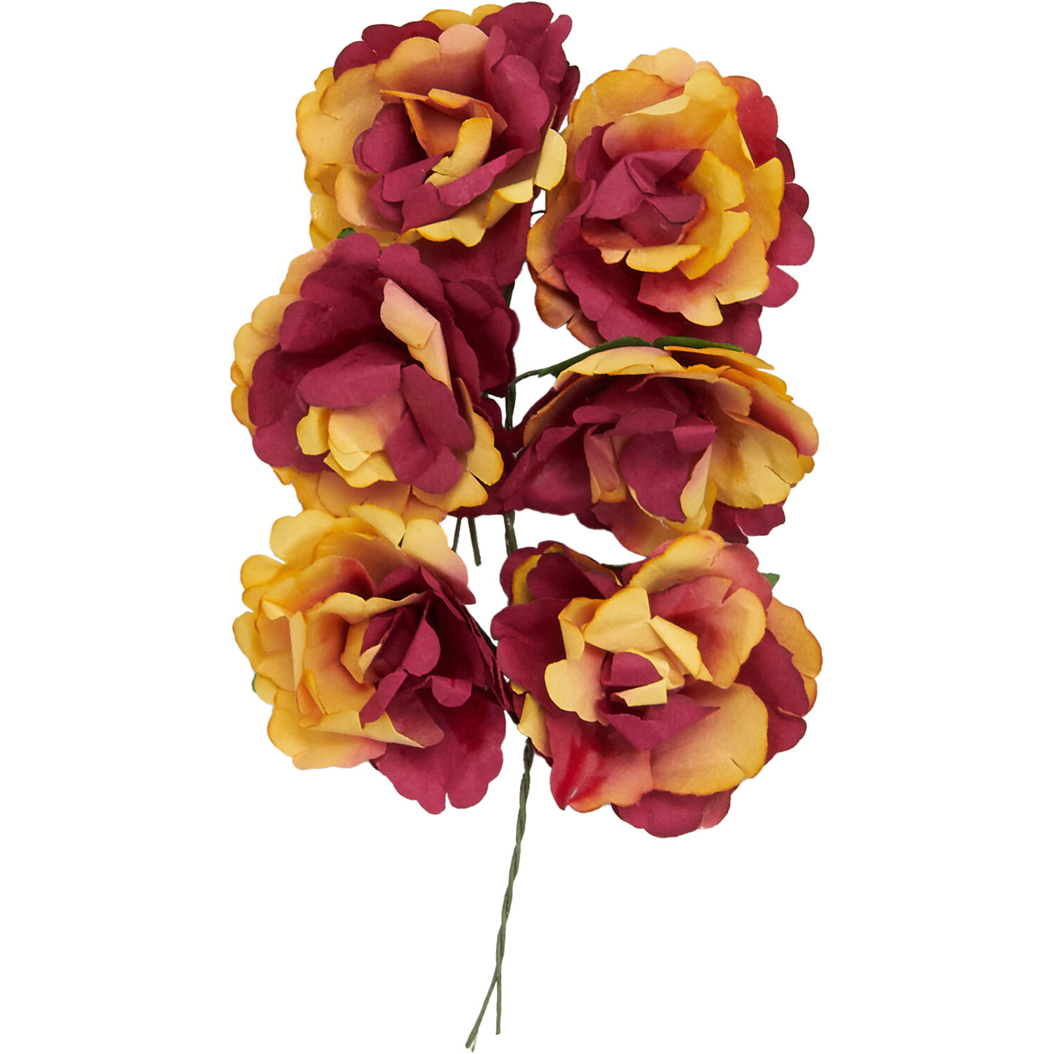 Multicoloured Craft Flowers Image 1