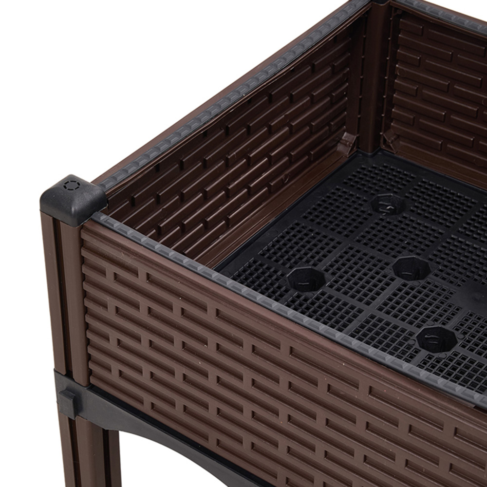 Living and Home Plastic Raised Garden Bed Planter Box 40 x 40 x 33cm Image 6