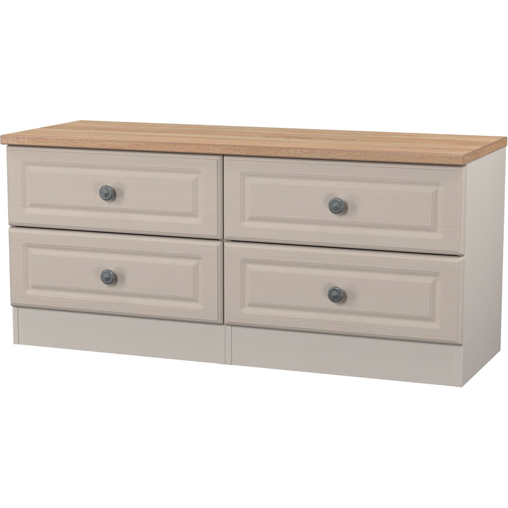 Crowndale Norfolk 4 Drawer Kashmir Ash and Bardolino Oak Bed Box Ready Assembled Image 3