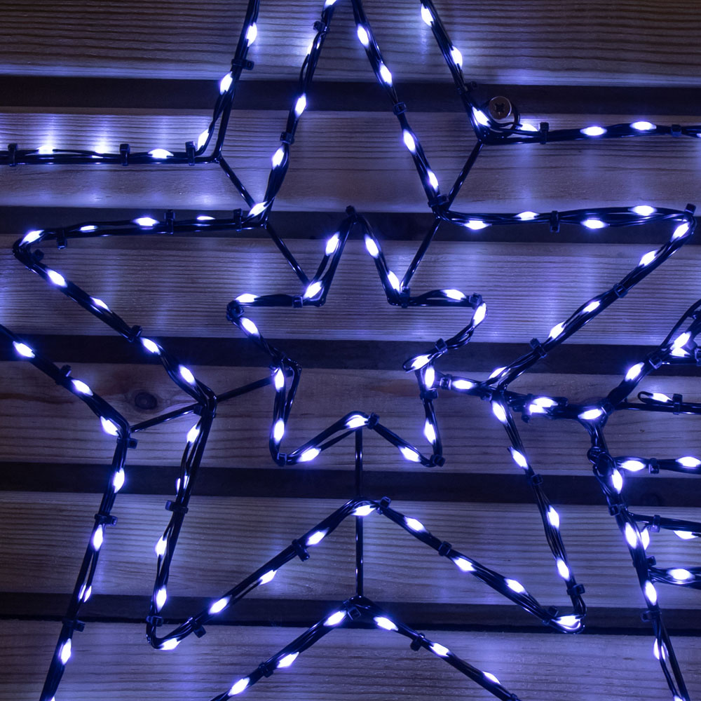 Samuel Alexander 373 Twinkling White LED Light-Up Shooting Star Christmas Decoration 49cm x 1.19m Image 8