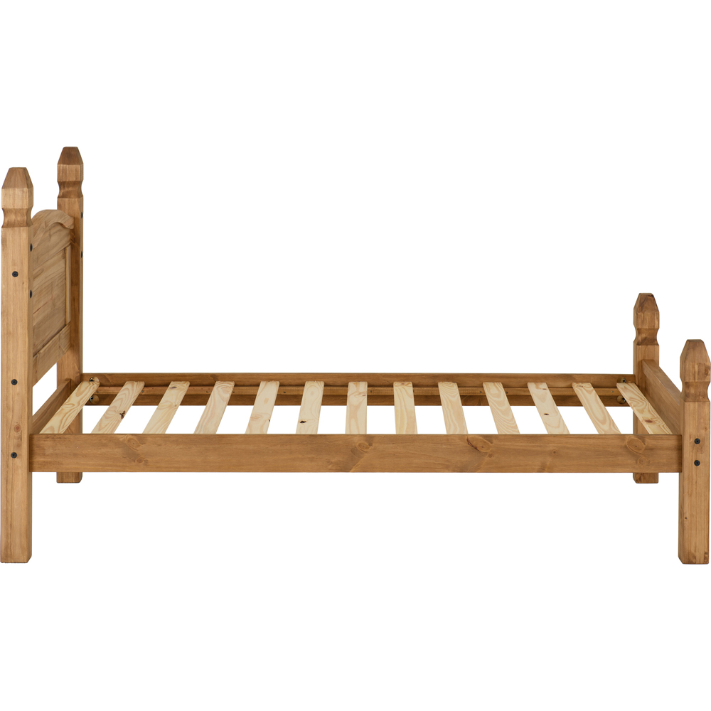 Seconique Corona Single Distressed Waxed Pine Low End Bed Image 4