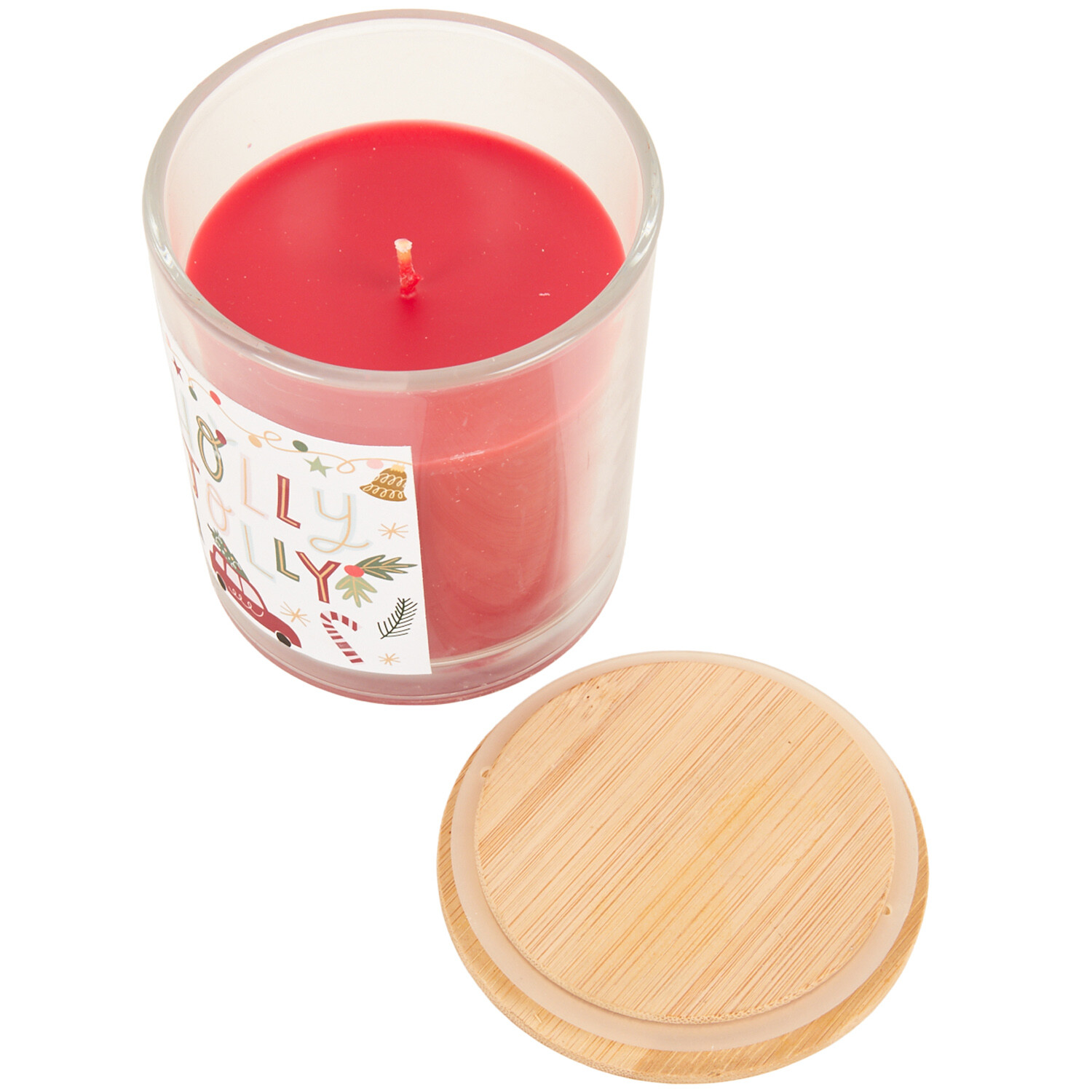 Festive Print Candle Winter Spice Image 4
