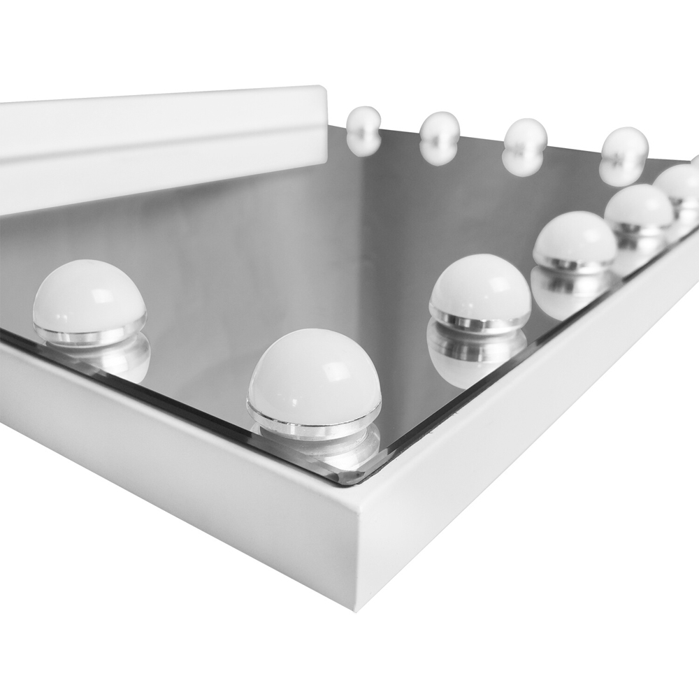 Hollywood LED Wireless Vanity Mirror Silver Image 3