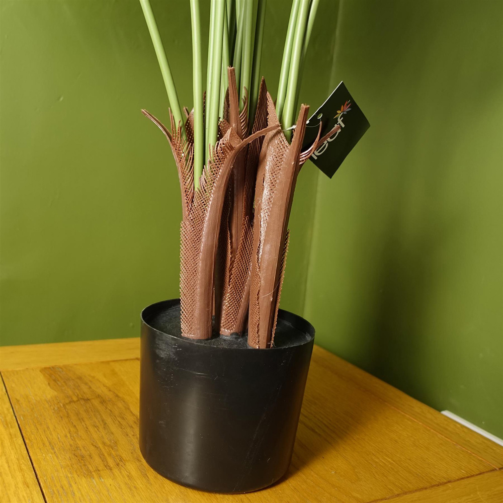 Leaf Large Areca Palm Artificial Tree in Black Pot 110cm Image 5