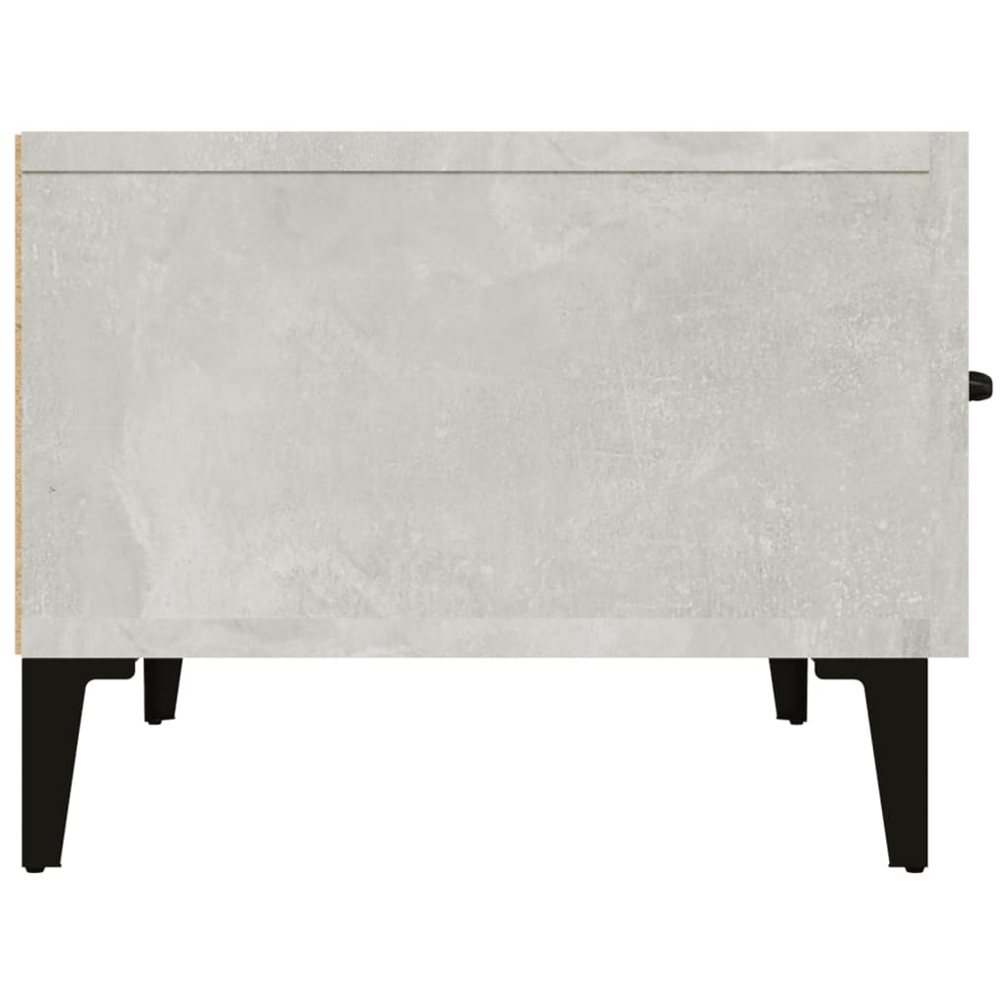vidaXL 3 Drawer Grey Concrete TV Cabinet Image 7