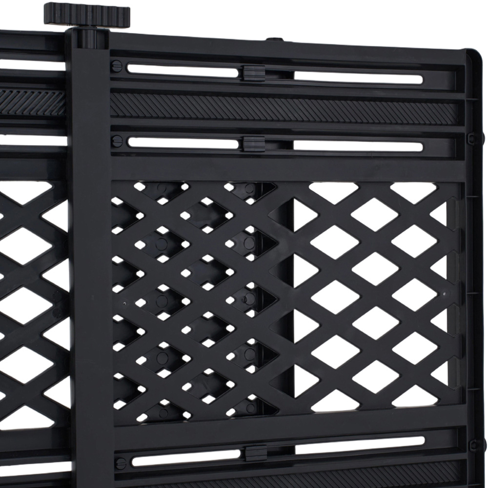 H&O Direct 65-106cm Black Extendable Pet Barrier Image 3