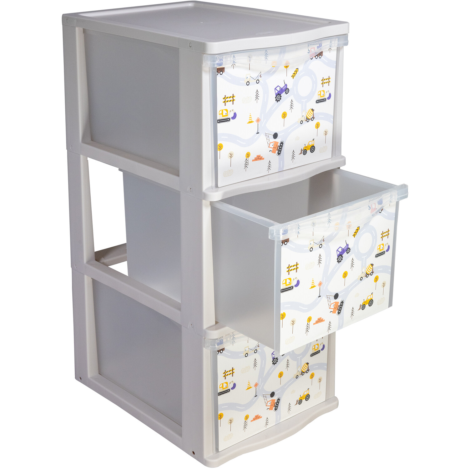 Tontarelli Trucks 3 Drawer Tower - Multicolour Image 3