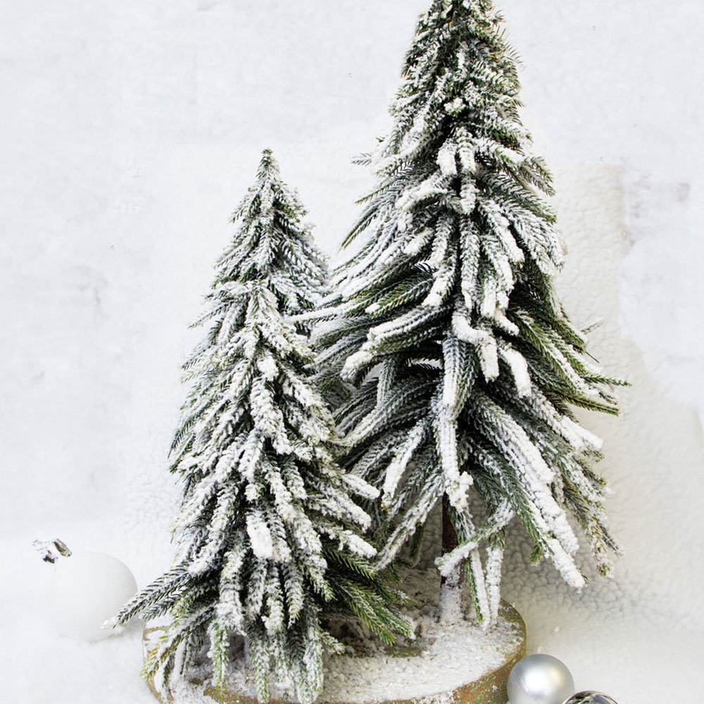 St Helens 47cm Snow Topped Mini Christmas Tree Display Image 3