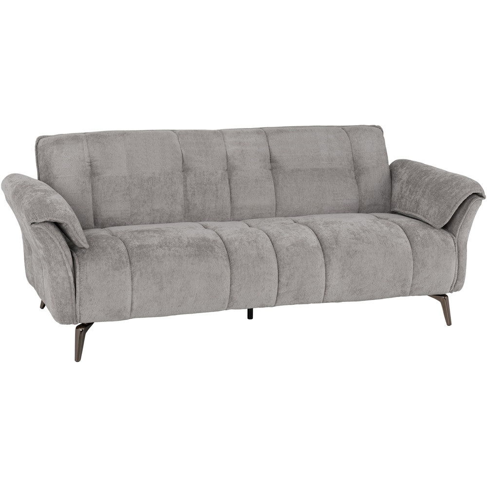 Seconique Amalfi 3 Seater Grey Fabric Sofa Image 2