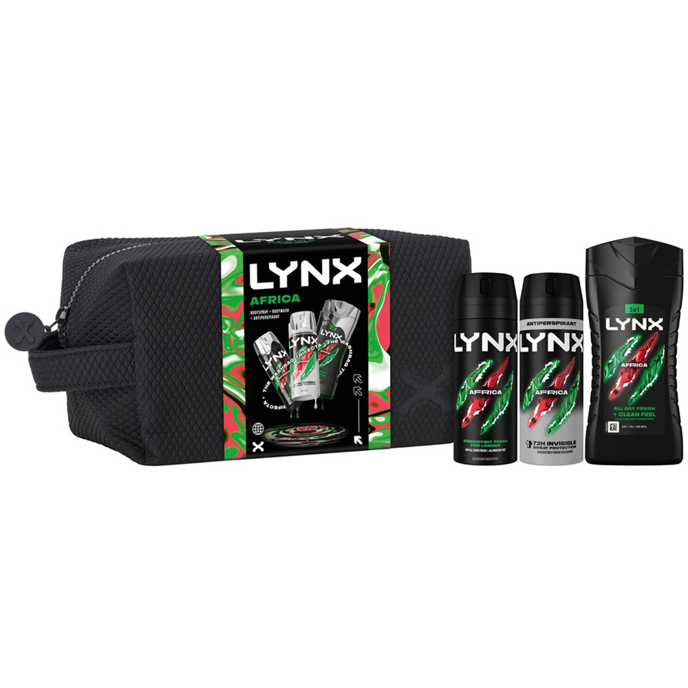 Lynx Africa Washbag Gift Set 4 Pack Image 2