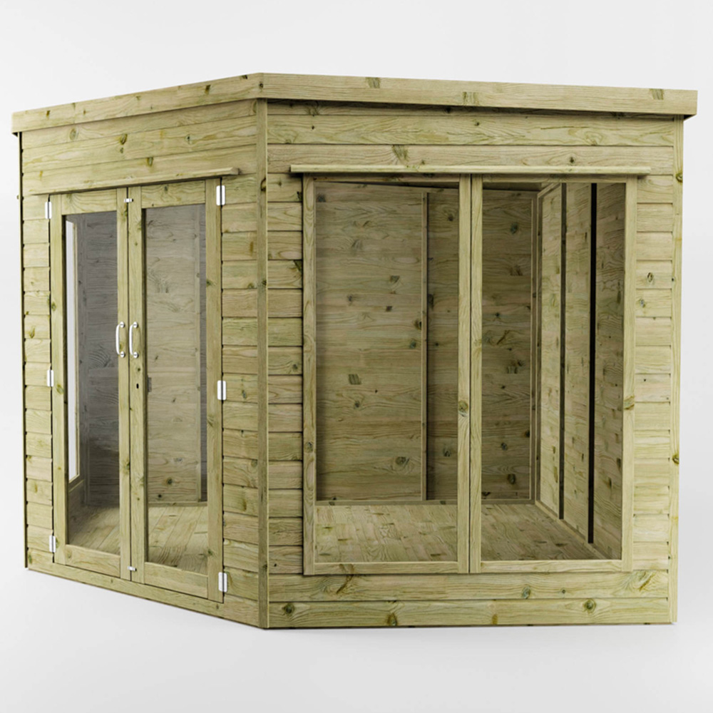 Mercia 9 x 9ft Double Door Premium Corner Summerhouse Image 4