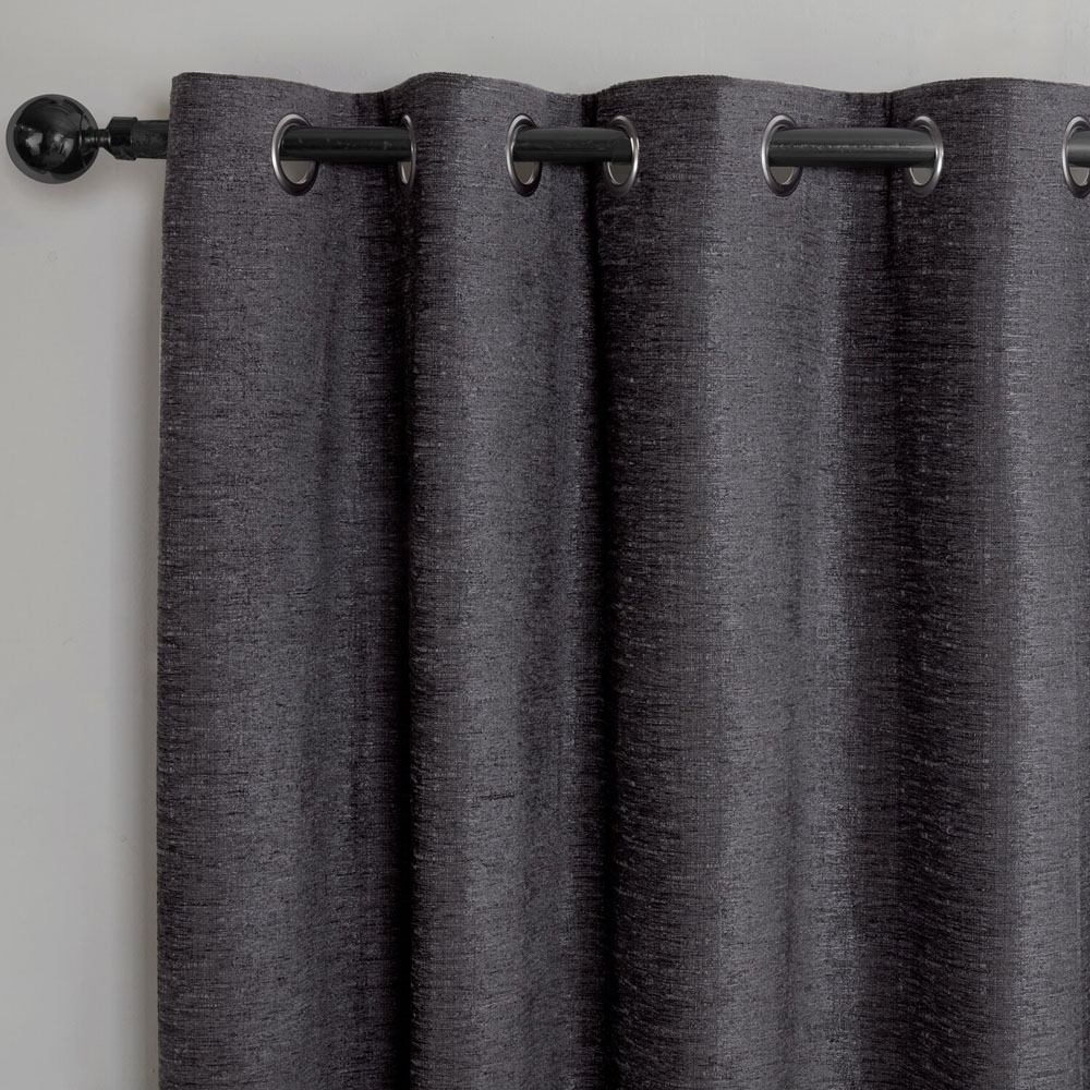 Delphine Blackout Curtain Charcoal 229cm Image 2