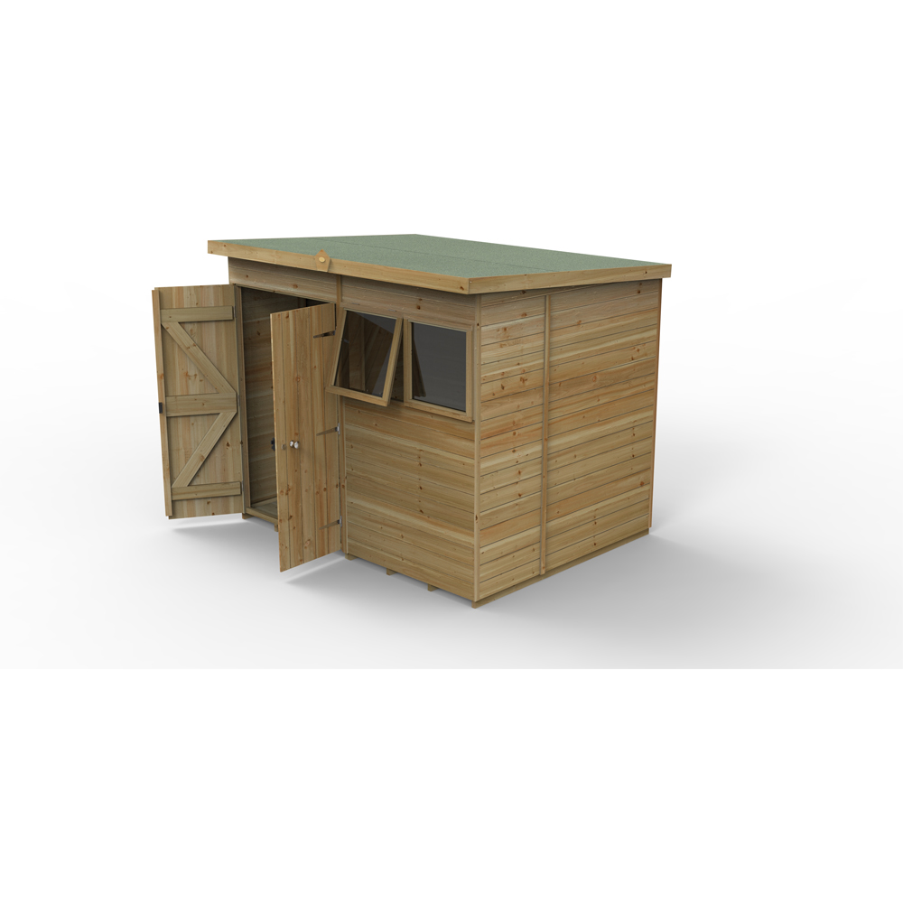 Forest Garden Timberdale 8 x 6ft Single Opening Pent Shed Image 3