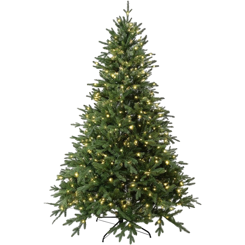 The Christmas Centre Hardwick Pre-Lit Green Artificial Xmas Tree 7ft Image 1