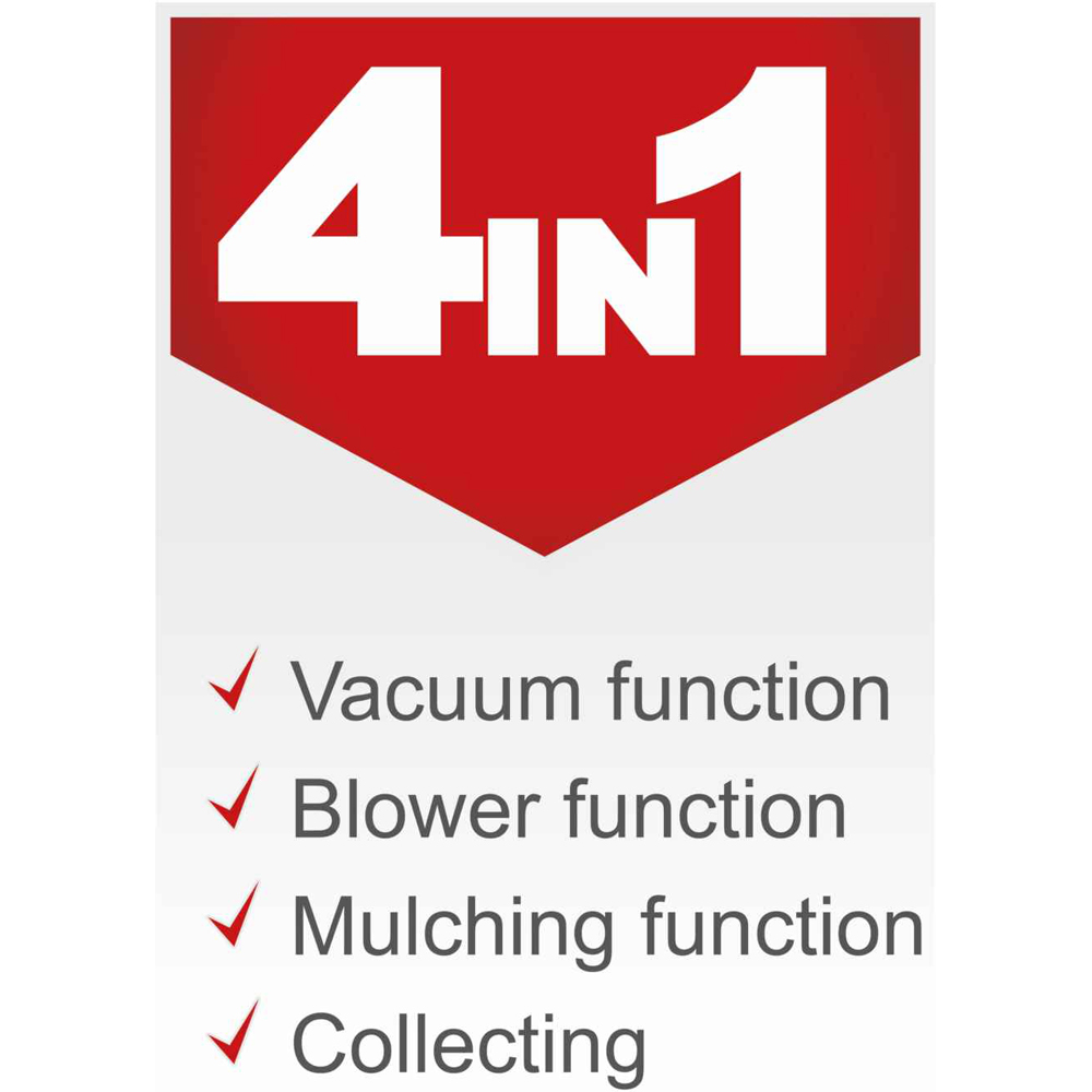 Scheppach LBH2600P 2-in-1 Petrol Leaf Blower and Vacuum with 50L Collection Bag 25.4cc Image 3