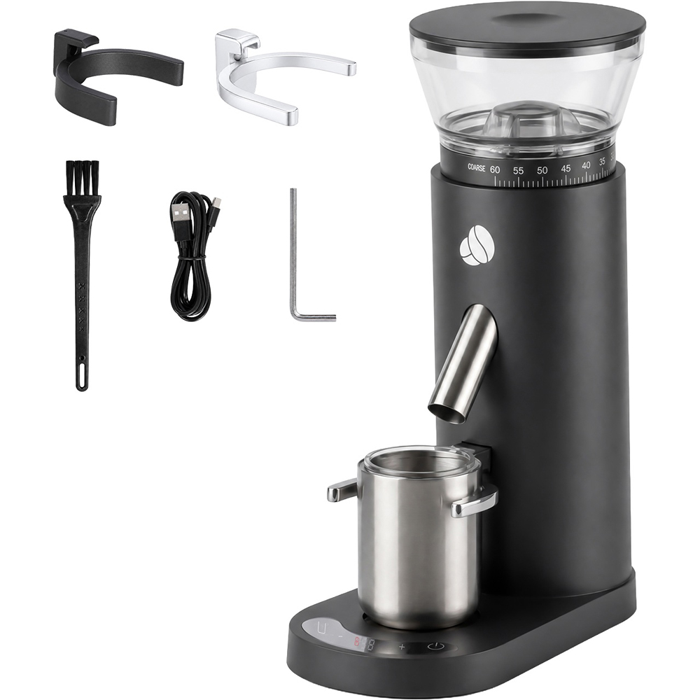 Spector Black Portable Coffee Grinder with USB Rechargeable Image 3
