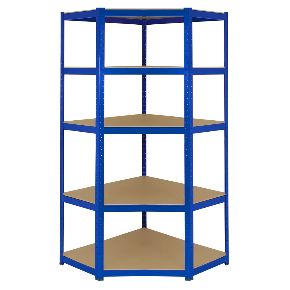 Monster Racking T-Rax Corner Shelving Unit and Set of 2 Blue Garage Storage Bays 90cm Image 3