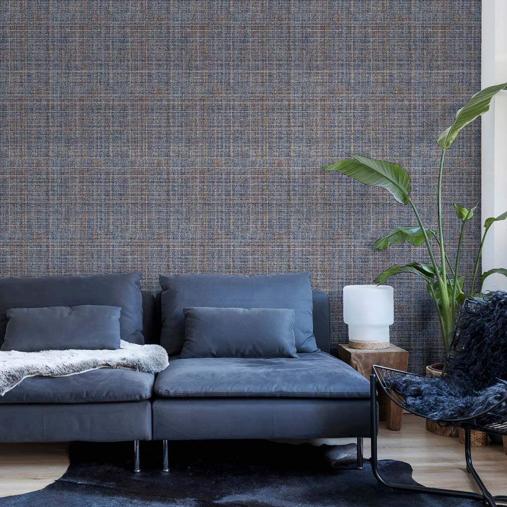Arthouse Country Tweed Navy Blue Wallpaper Image 3