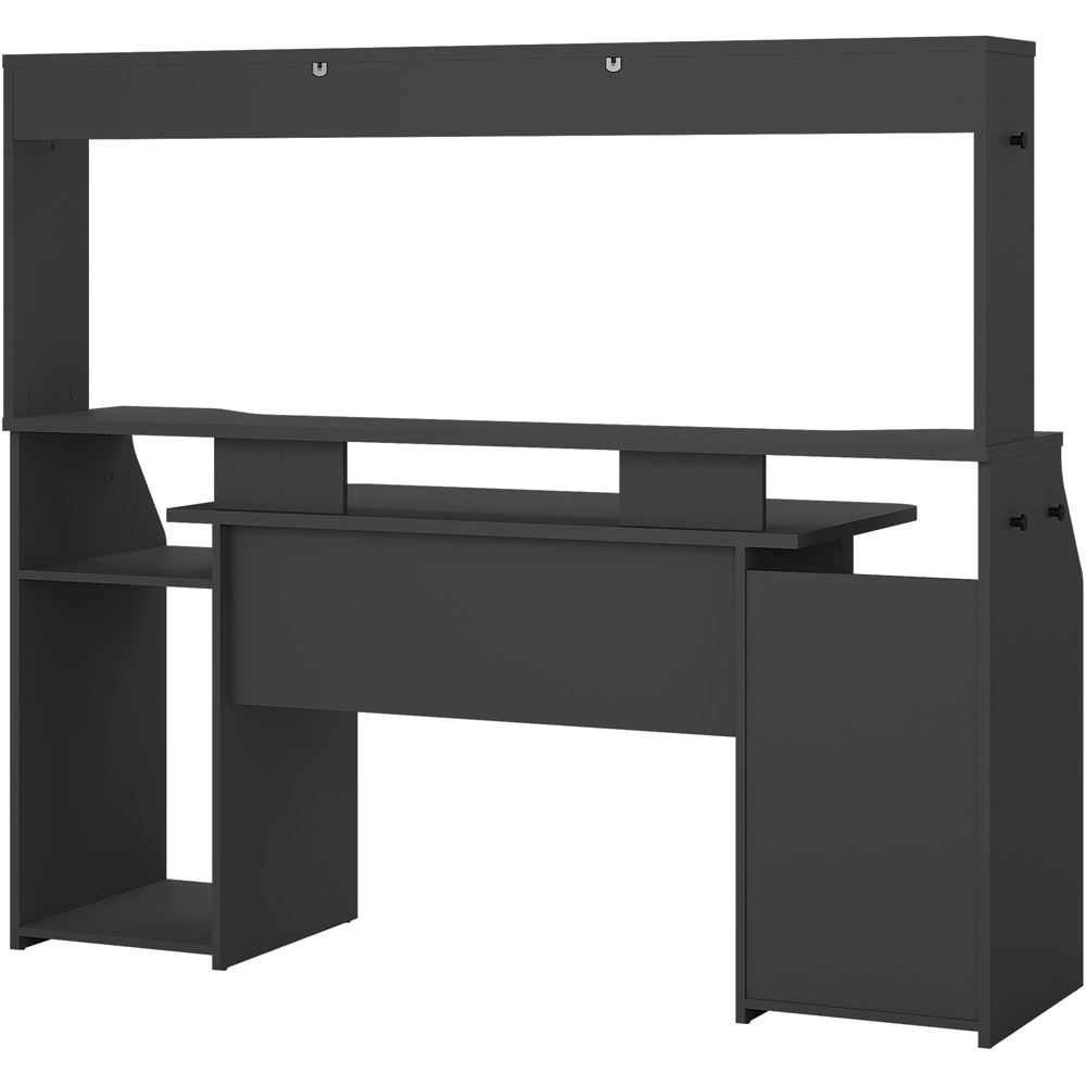 Florence Function Plus Single Door Single Drawer Desk Black Image 5