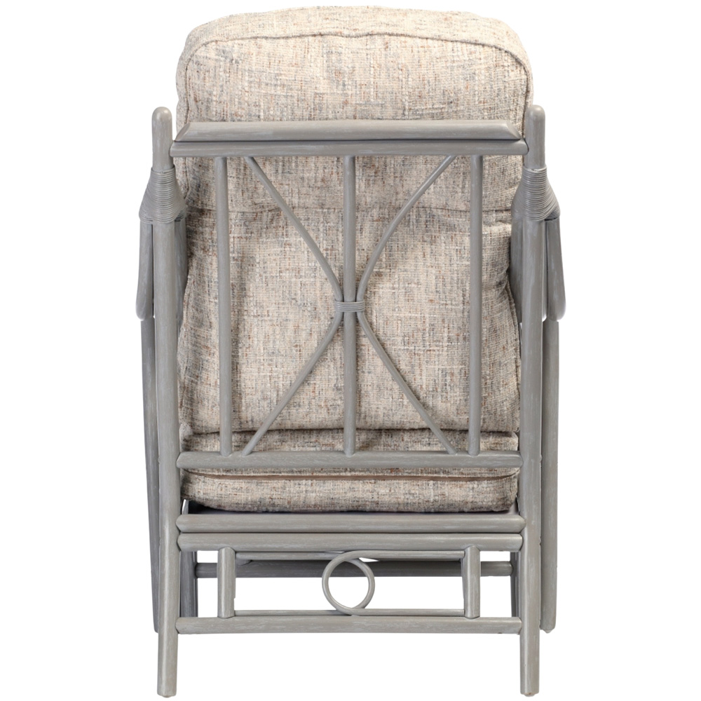 Desser Furniture Madrid Grey Natural Rattan Farrow Armchair Image 5