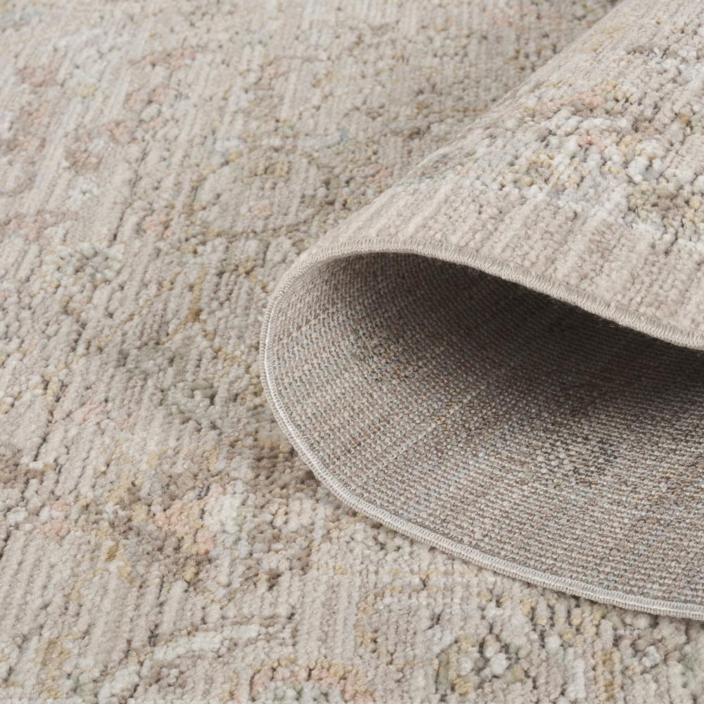 Desire Rugs Maia Beige Floral Non Slip Rug 60 x 220cm Image 4