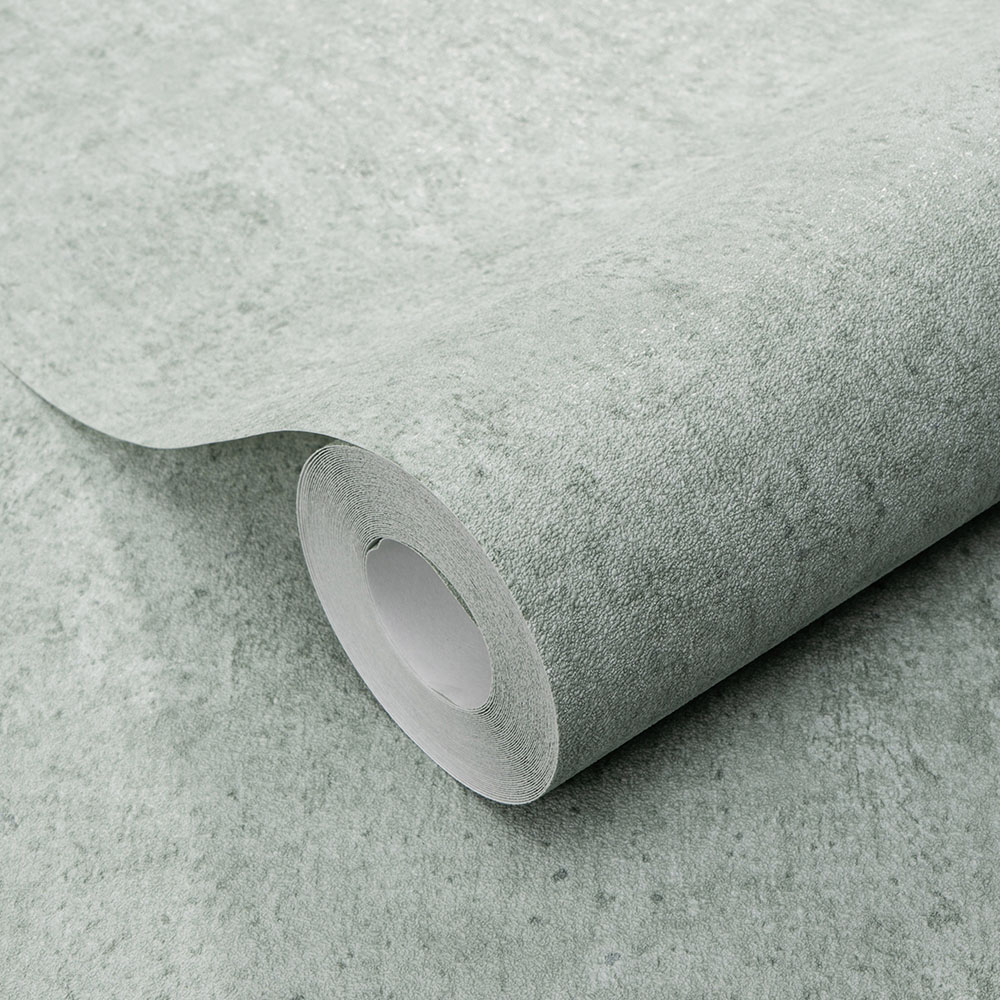 Erismann Savannah Textured Plain Non Woven Green Wallpaper Image 2