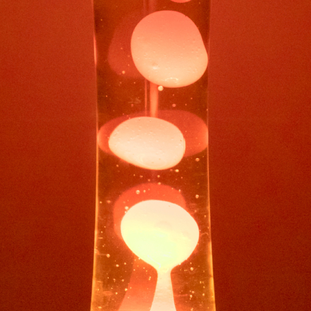 Global Gizmos Orange Liquid and Red Wax Lava Tower Lamp 16 inch Image 3