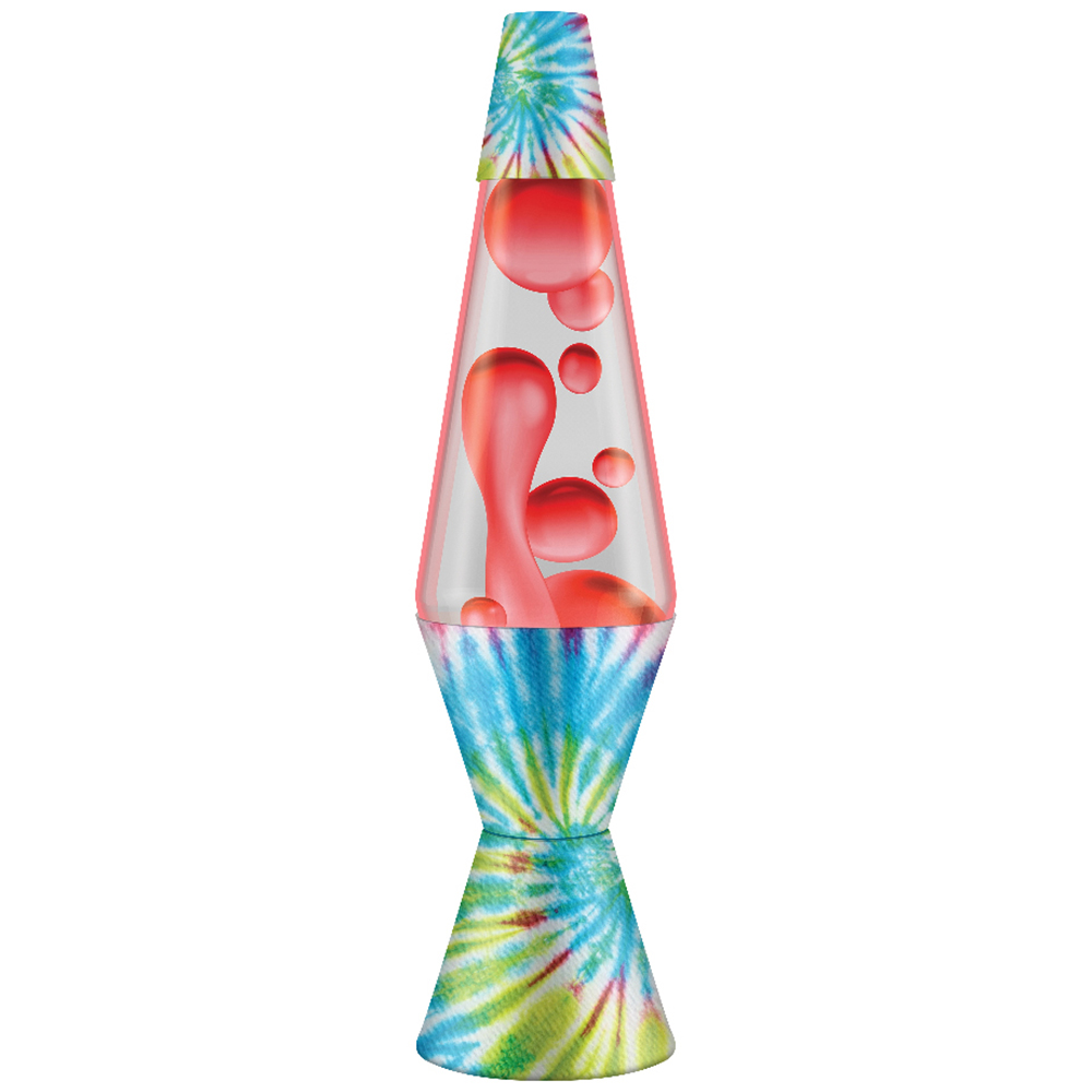 Bigjigs Toys Pinwheel Tie Dye LAVA Lamp 14.5inch Image