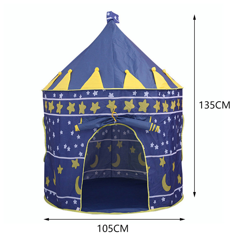 Living and Home Star and Moon Kids Playhouse Blue Image 4