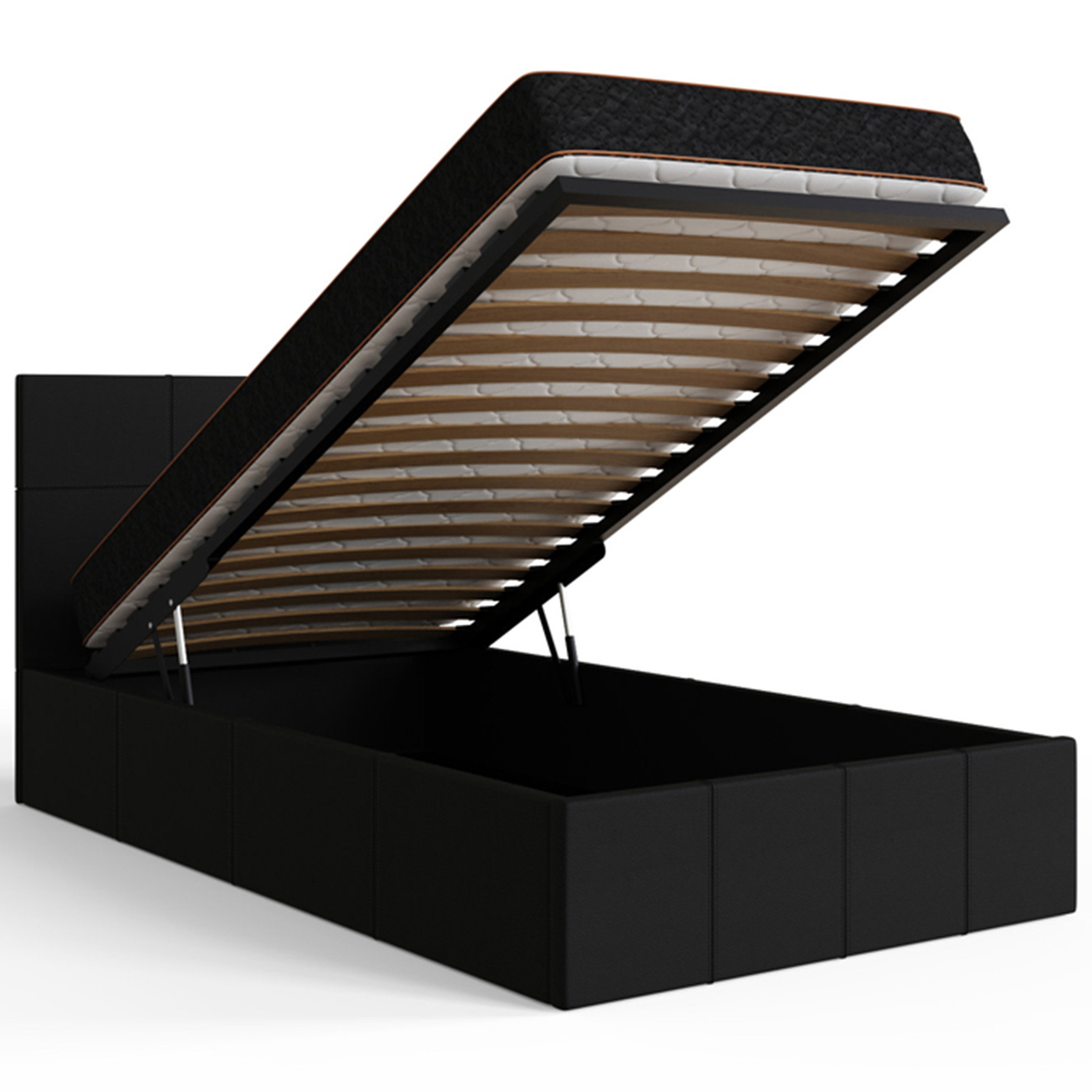 GFW Single Black End Lift Ottoman Bed Image 5