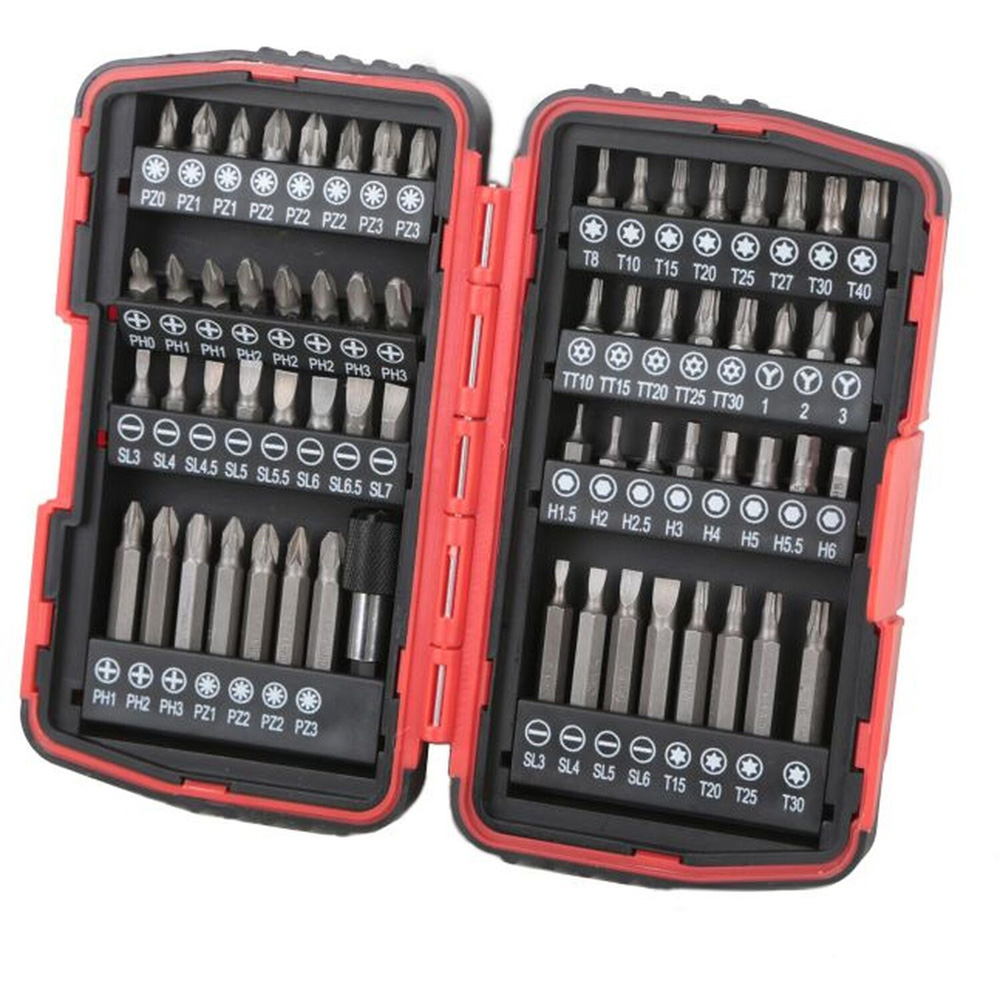 Hilka 64 Piece CRV Screwdriver Bit Set Chrome Image 3