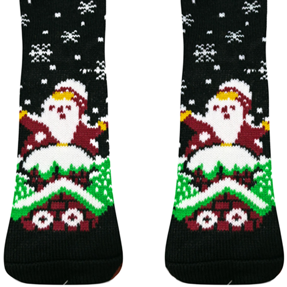 Noel Square Merry Christmas Xmas Socks Pair Image 3