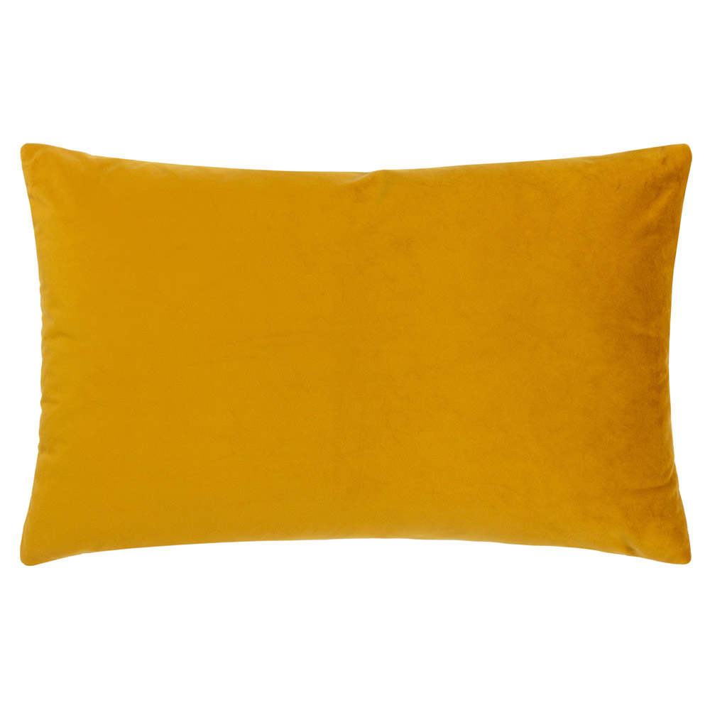 Paoletti Lexington Gold Velvet Jacquard Cushion Image 2